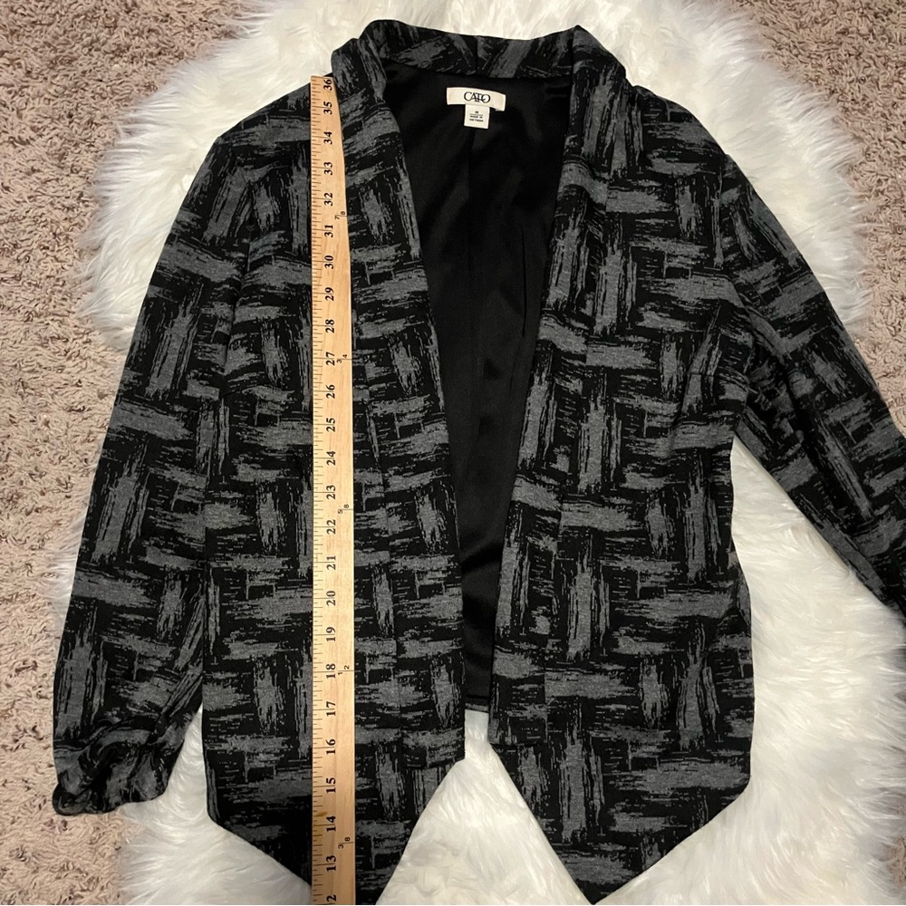 Cato Black and Gray Women's Blazer